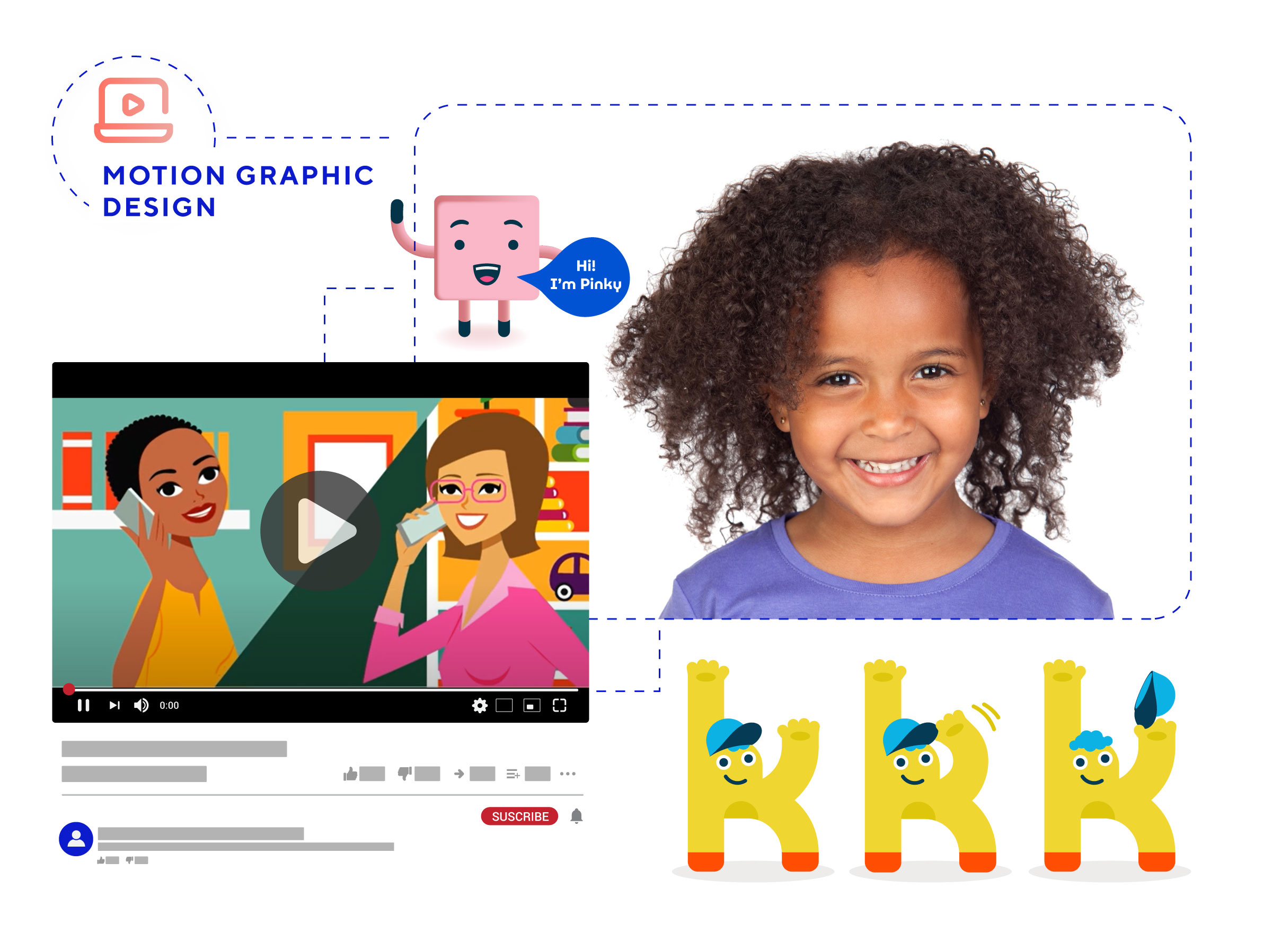 Service Motion Graphic Versal for Schools / Preschool Marketing