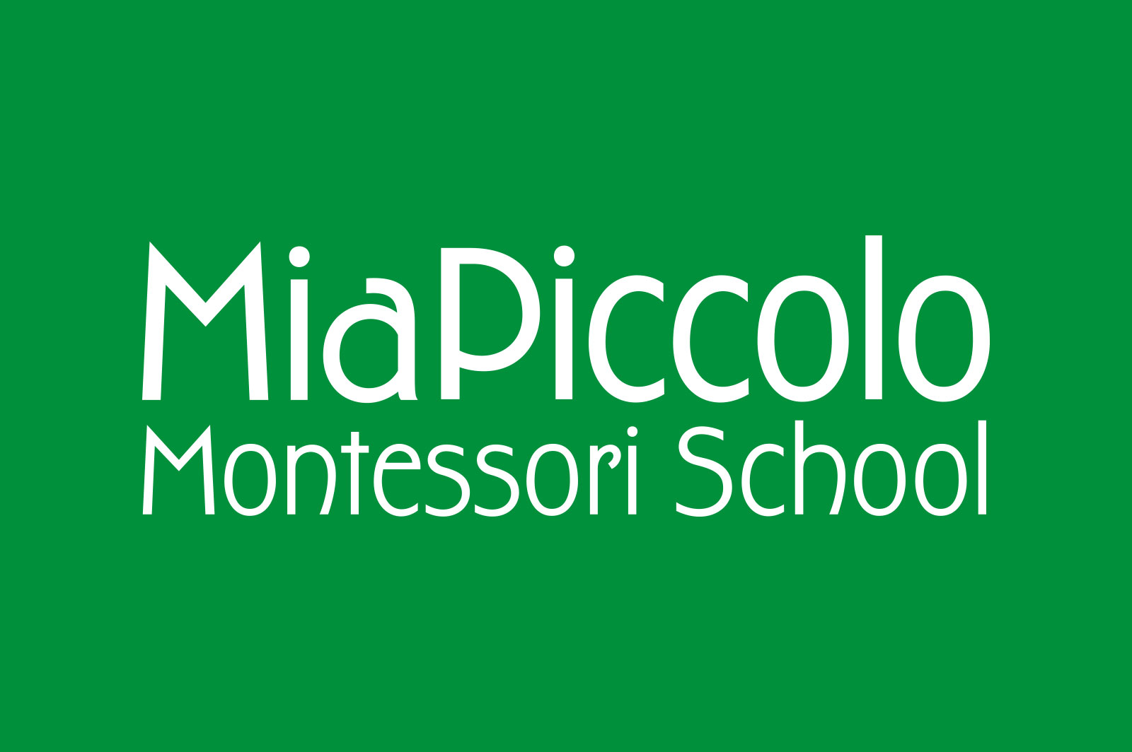 mia piccolo logo design versal for school / preschool marketing