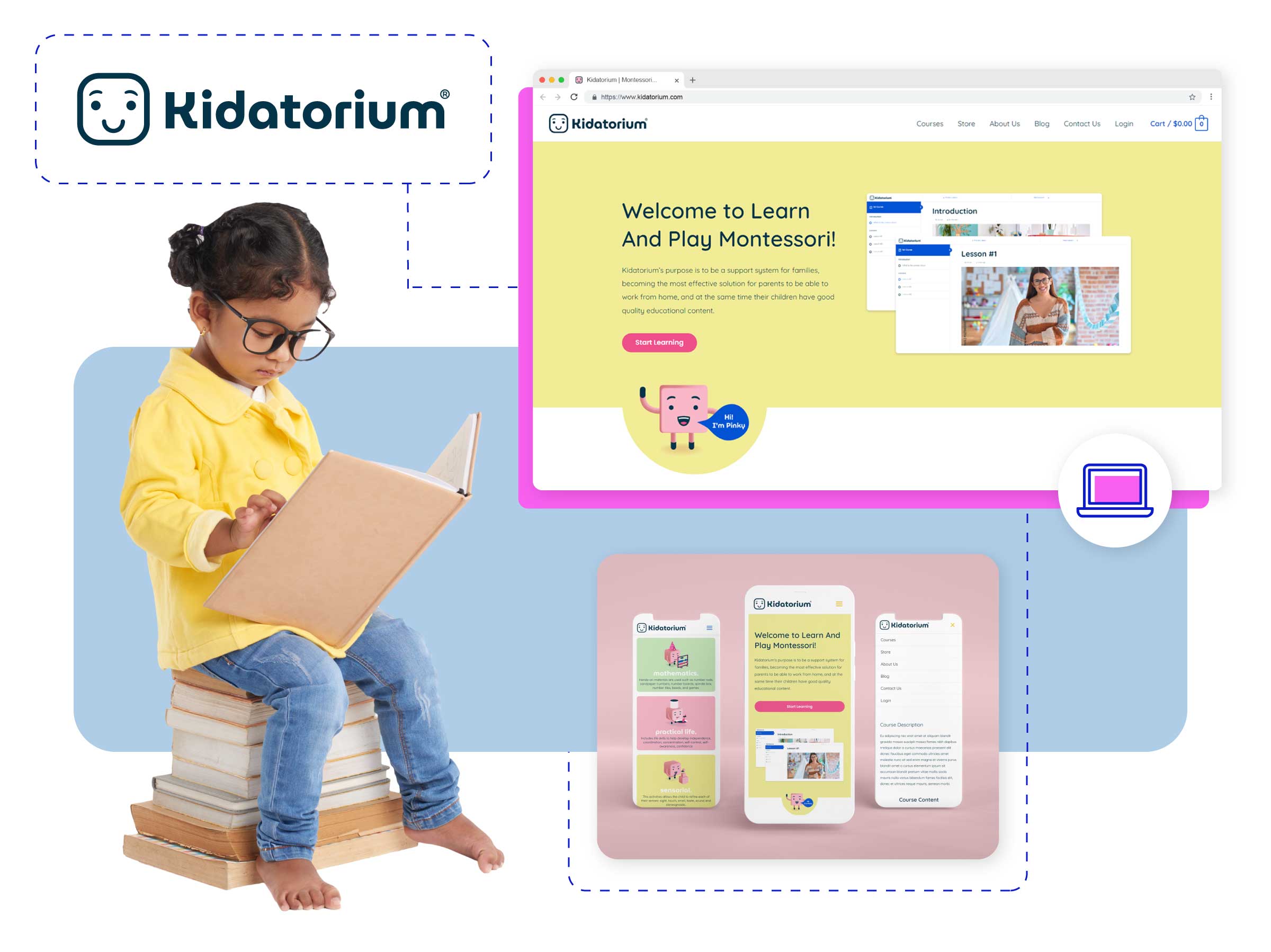 kidatorium branding versal for school / preschool marketing